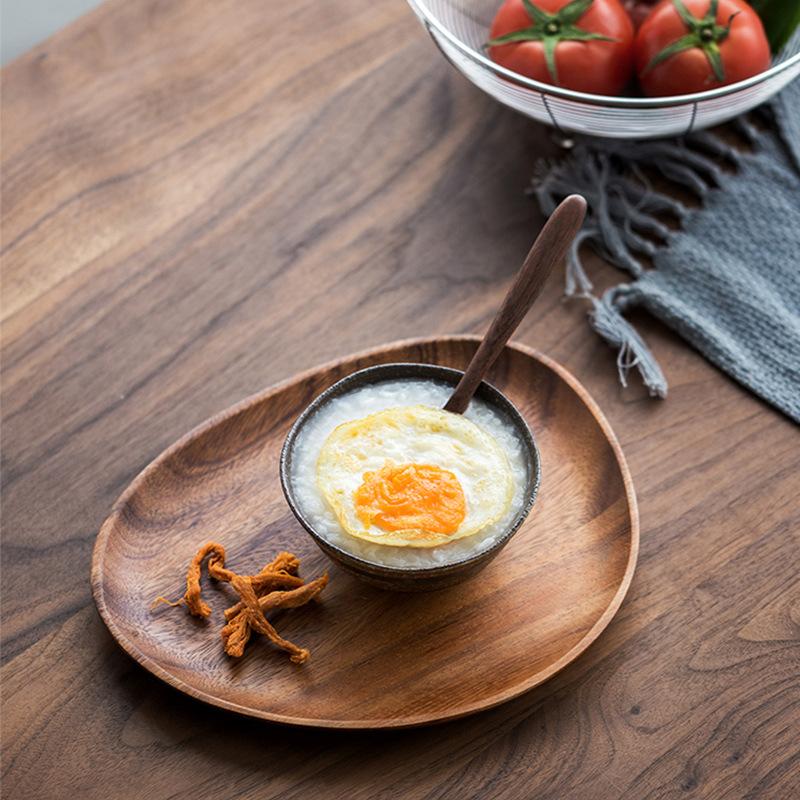 American Irregular Walnut Serving Plates - Plates - YALA LIFE