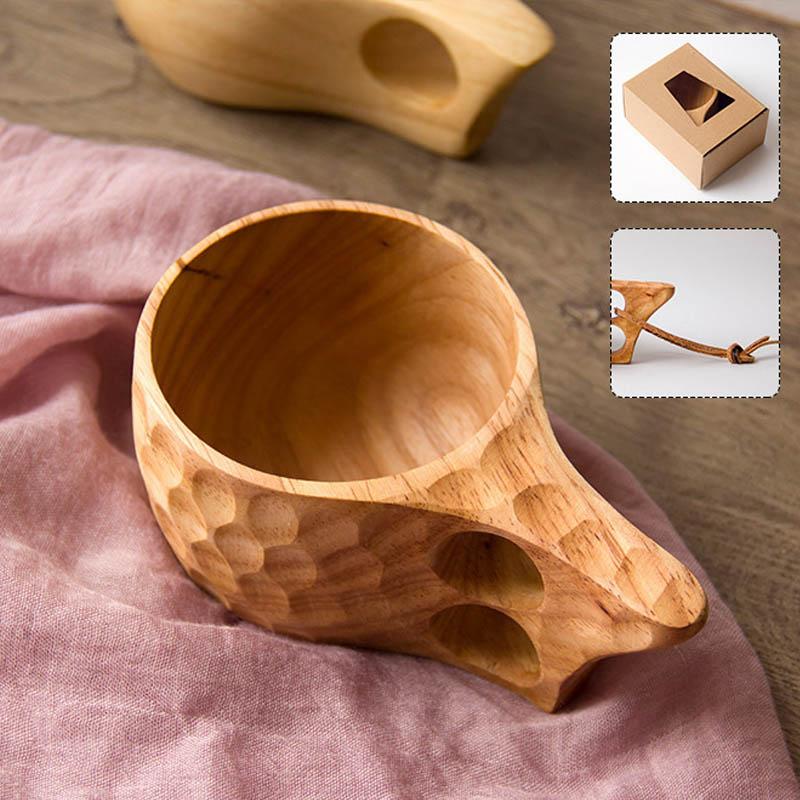 Ancient Handmade Rubberwood Cup - Coffee &amp; Tea Saucers - Yala Life