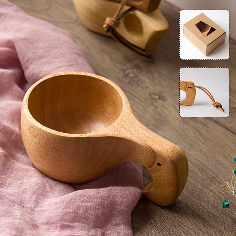 Ancient Handmade Rubberwood Cup - Coffee &amp; Tea Saucers - Yala Life