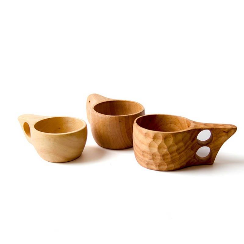 Ancient Handmade Rubberwood Cup - Coffee &amp; Tea Saucers - Yala Life