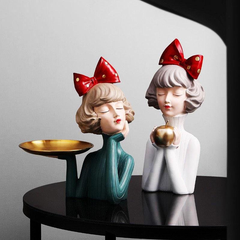 Bow Girl Figurines - Figurines - YALA LIFE