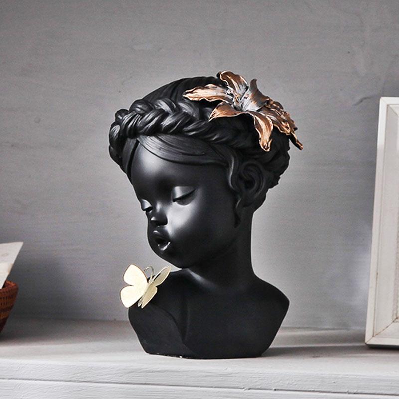Butterfly Girl Sculpture - Sculptures &amp; Statues - YALA LIFE