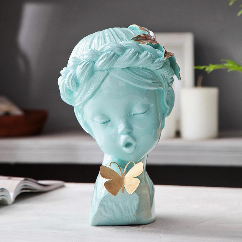 Butterfly Girl Sculpture - Sculptures &amp; Statues - YALA LIFE