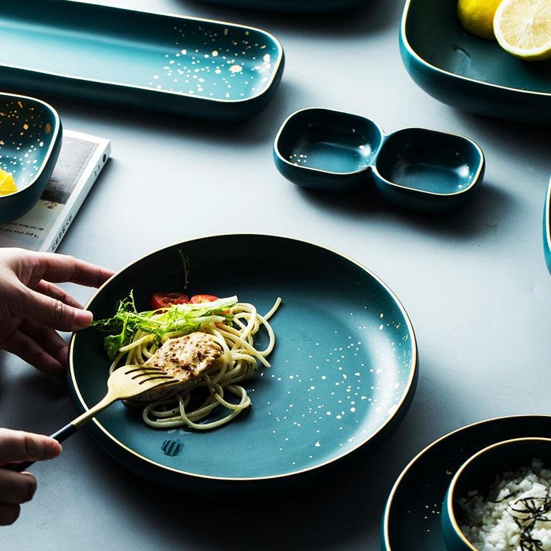 Green Rhyme Plates - Dinnerware - YALA LIFE