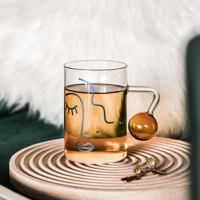 Half Face Mug - Coffee &amp; Tea Cups - YALA LIFE