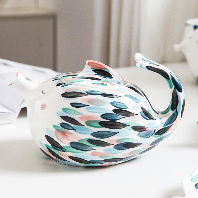 Kissing Fish Teacup Set - Coffee &amp; Tea Sets - YALA LIFE