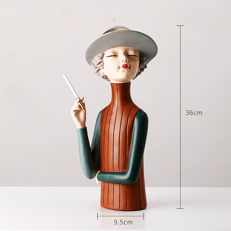 Bow Girl Figurines-Home Accessories-YALA LIFE