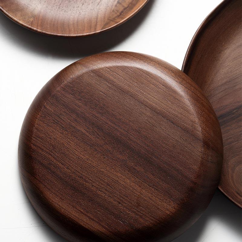 Mili Natural Teakwood Plates - Plates - YALA LIFE