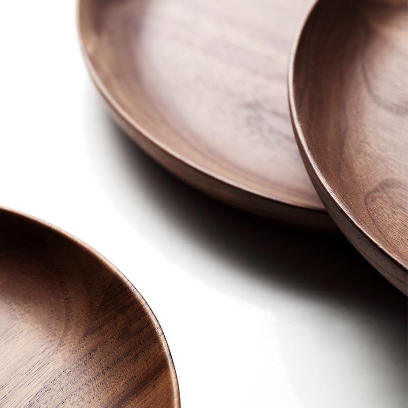 Mili Natural Teakwood Plates - Plates - YALA LIFE