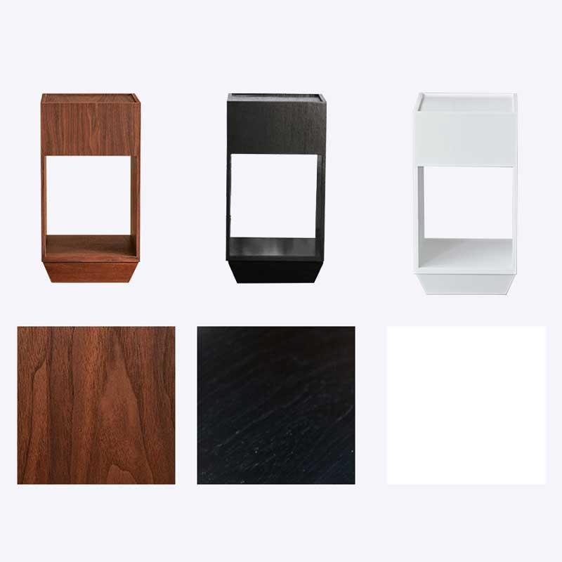 Morein Square Rotating Storage End Table - End Tables - YALA LIFE