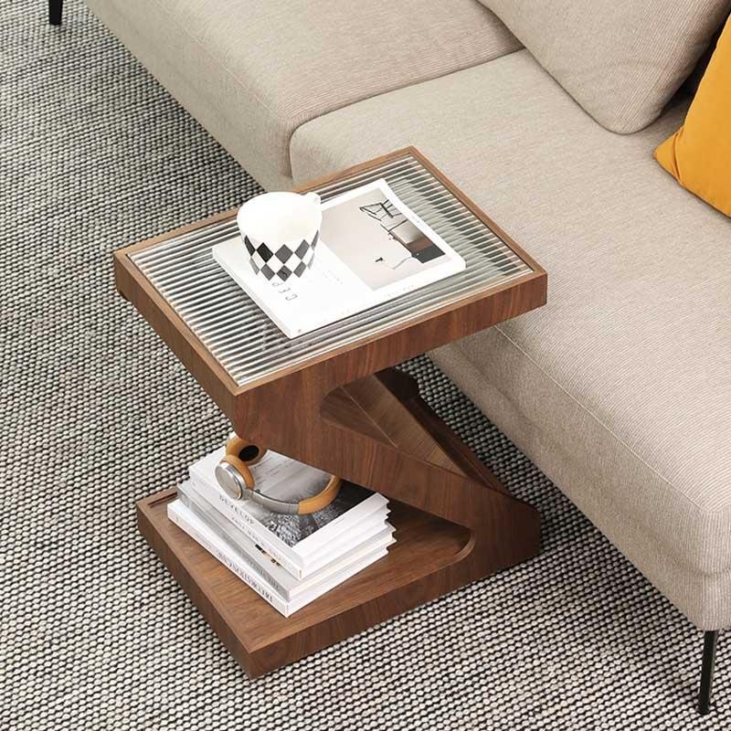 Morein Z-Shaped End Table - End Tables - YALA LIFE