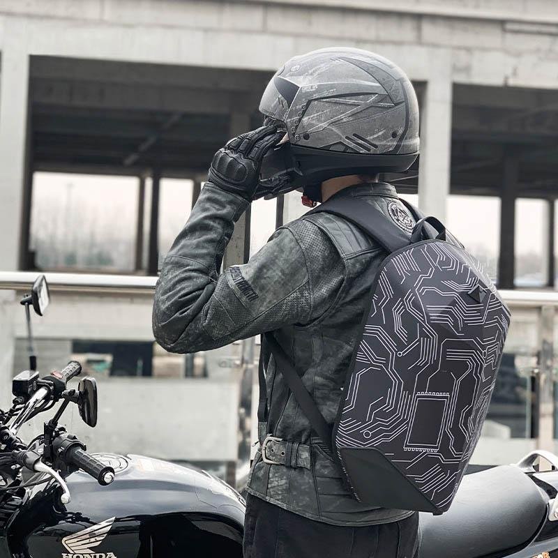 Shield Motorcycle Music Backpack - Backpacks - YALA LIFE